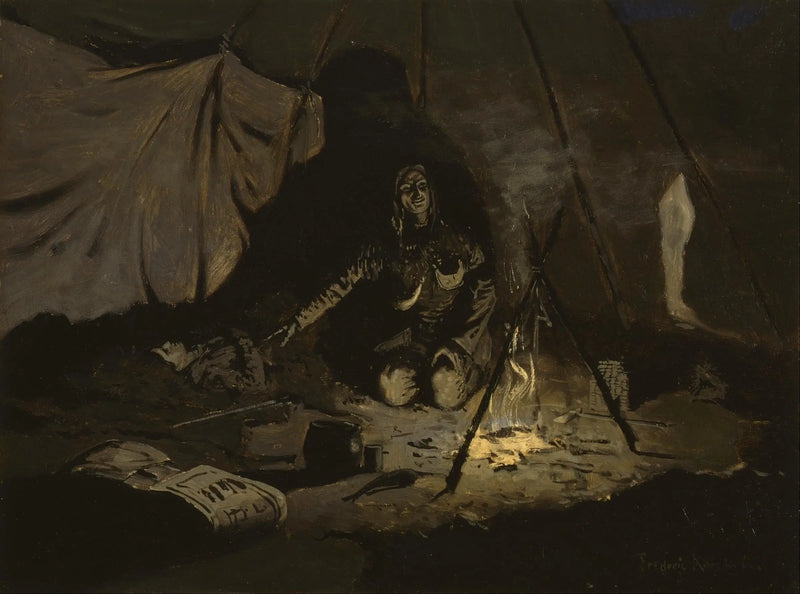 As folhas secas duraram mais do que ela - Frederic Remington