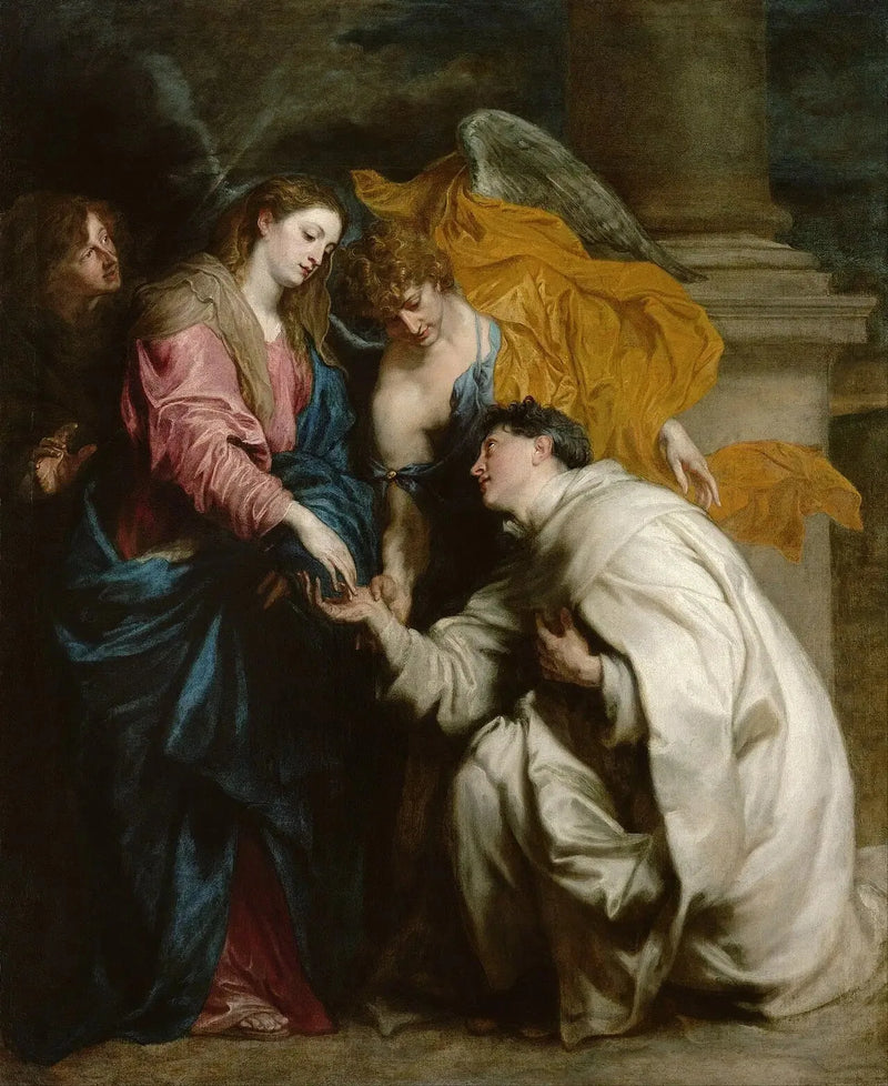 Os Noivos Místicos do Bem-Aventurado José Hermann com a Virgem Maria - Antoine van Dyck