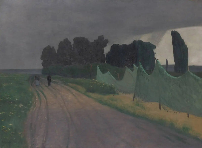 As redes, Honfleur - Félix Vallotton