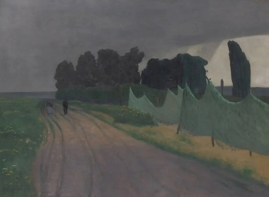 As redes, Honfleur - Félix Vallotton
