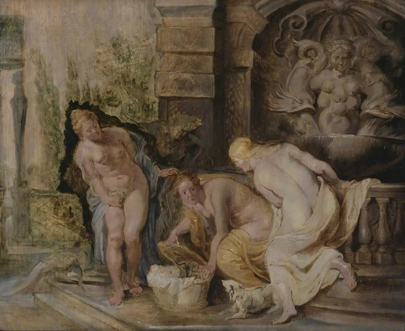 As meninas de Cécrops descobrindo Érichthonios - Peter Paul Rubens