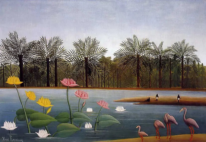 Os Flamingos - Henri Rousseau