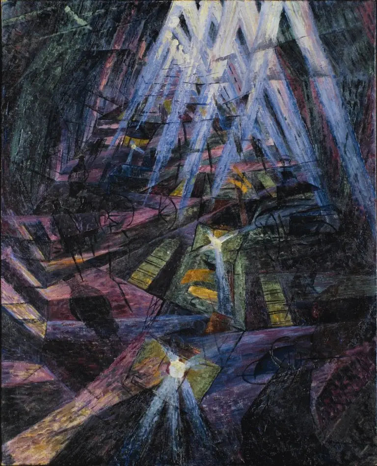 As Forças de uma Rua - Umberto Boccioni