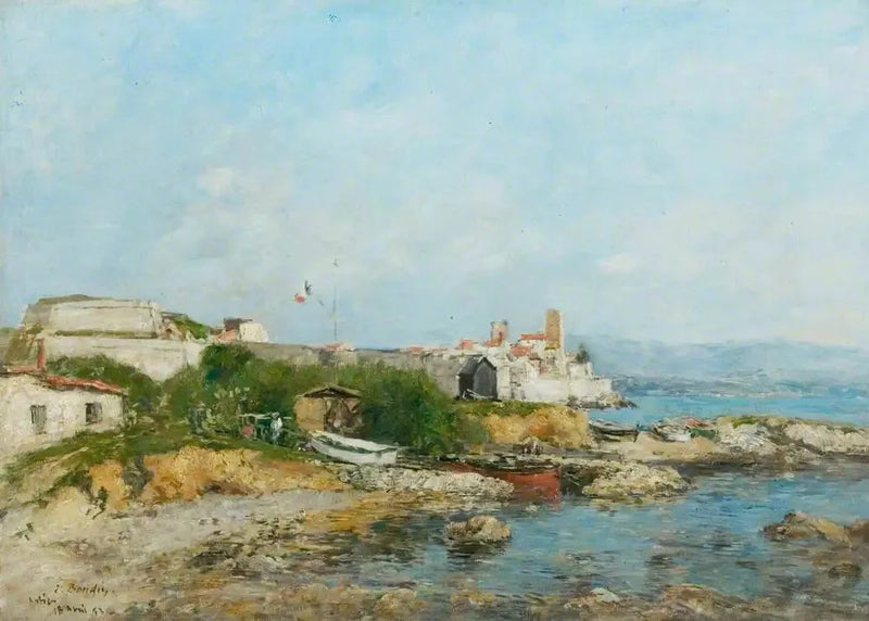 As fortificações de Antibes - Eugène Boudin