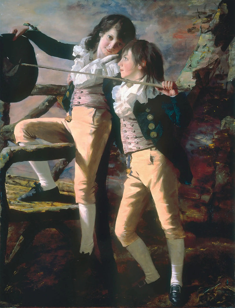 Os irmãos Allen (Retrato de James e John Lee Allen) - Henry Raeburn