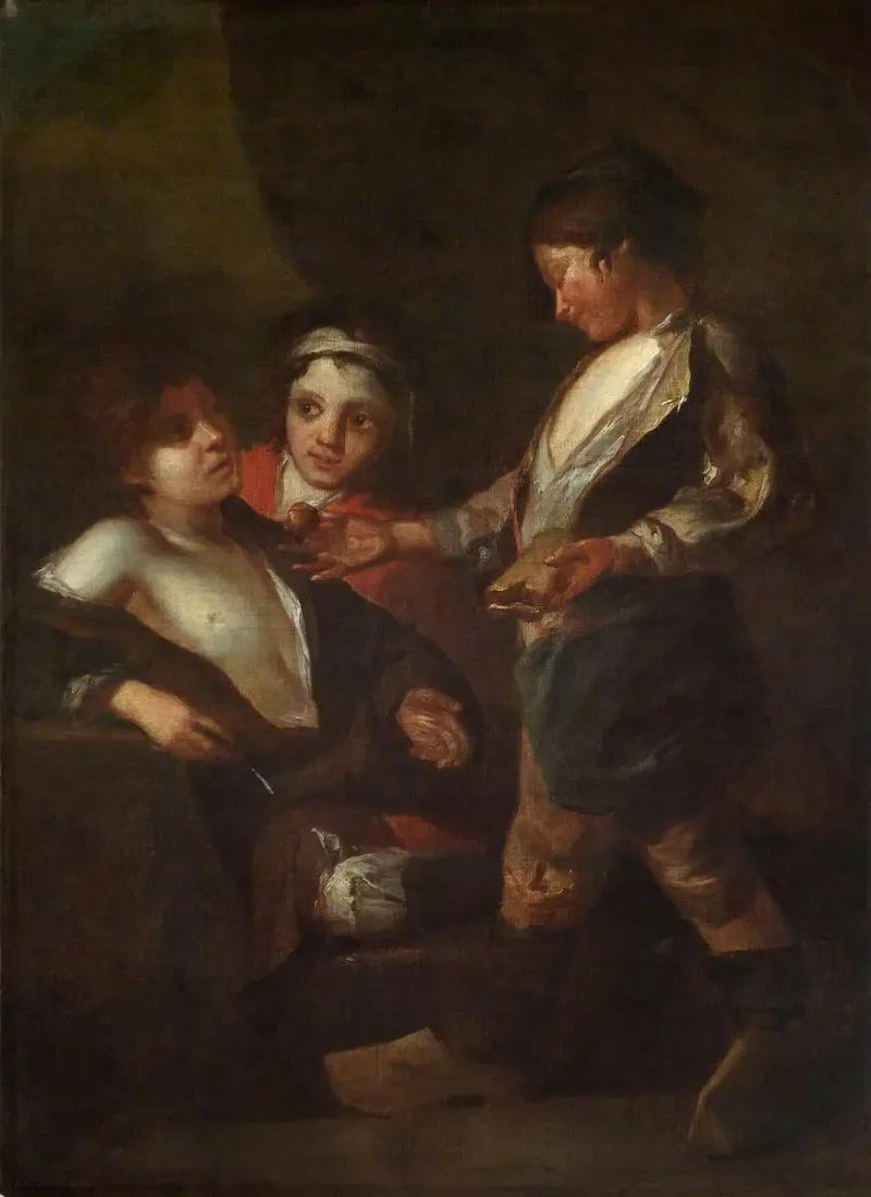 Os garotos de rua comem (diptyque, painel da direita) - Bartolomé Esteban Murillo