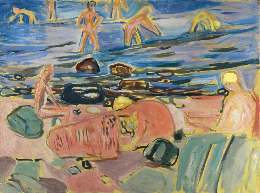 Os meninos se banhando - Edvard Munch
