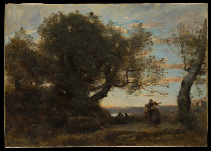 Os Ciganos - Jean-Baptiste Camille Corot