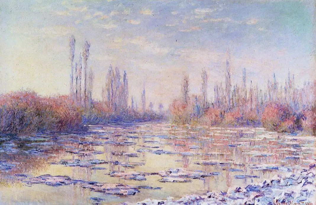 Reproduction du tableau « Les glaçons - Claude Monet » par Alpha Reproduction en peinture à l’huile