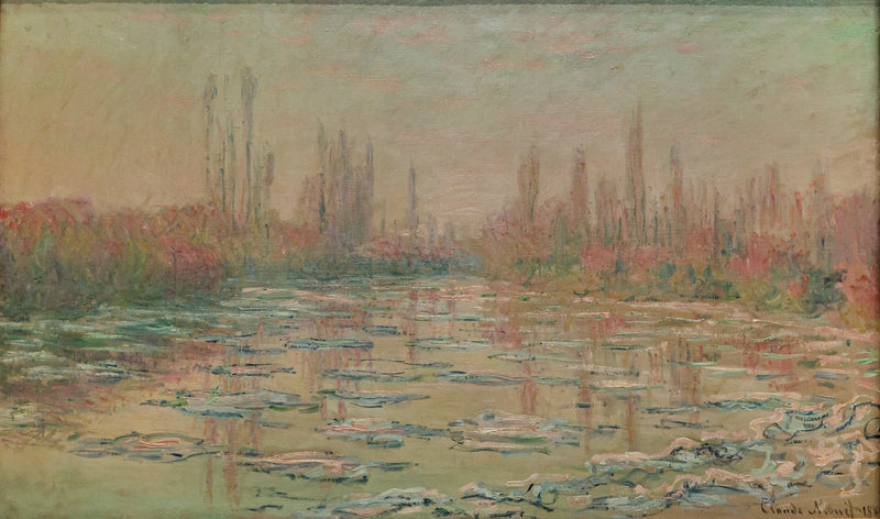 Os cubos de gelo W567 - Claude Monet