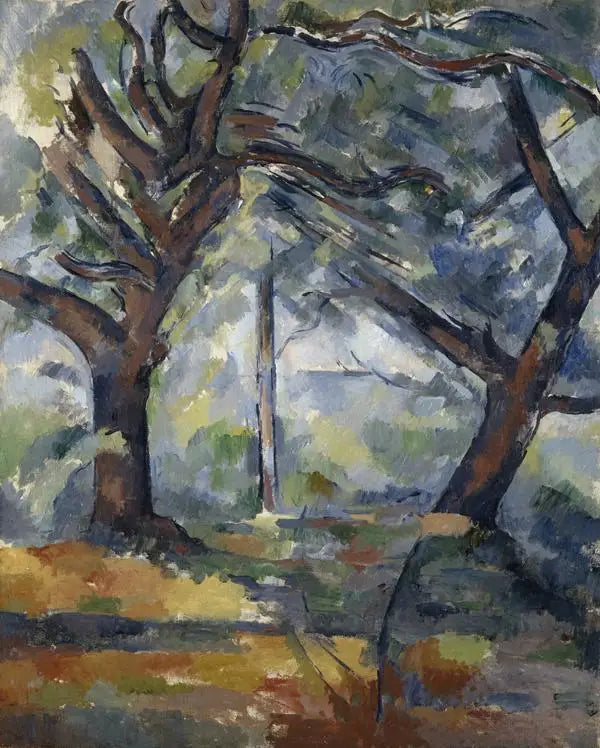 As Grandes Árvores - Paul Cézanne