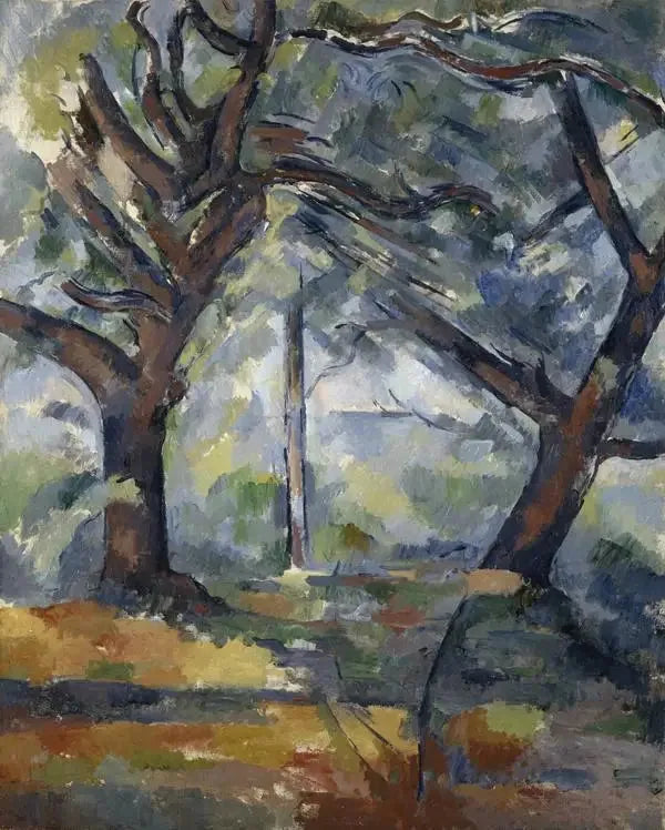 As Grandes Árvores - Paul Cézanne