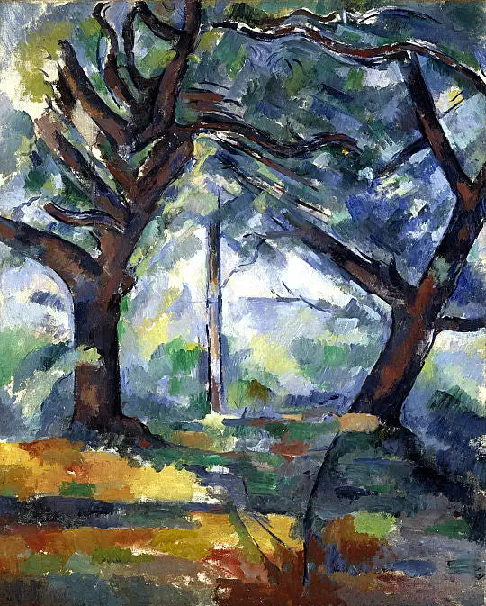 As Grandes Árvores - Paul Cézanne
