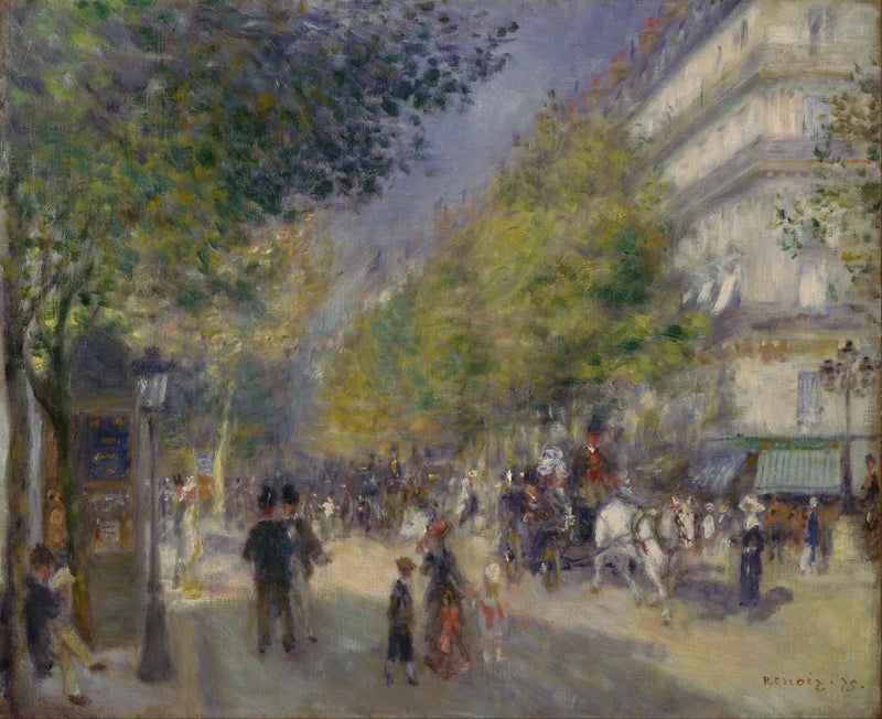 Os Grandes Boulevards - Pierre-Auguste Renoir
