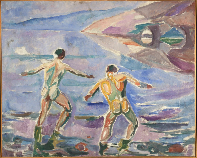 Os homens se banhando - Edvard Munch