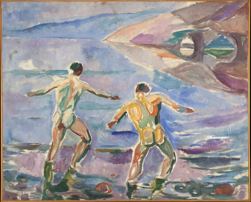 Os homens se banhando - Edvard Munch