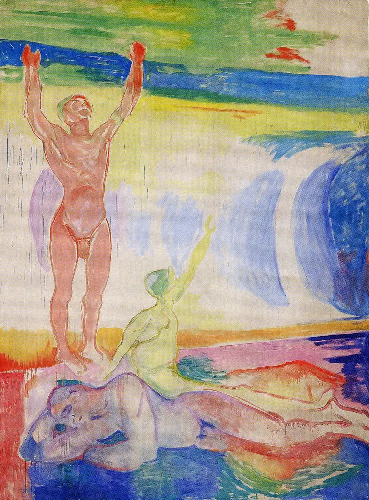 Reproduction du tableau « Les hommes se réveillent - Edvard Munch » par Alpha Reproduction en peinture à l’huile