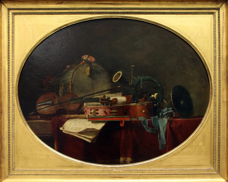 Os instrumentos da música civil - Jean Simeón Chardin