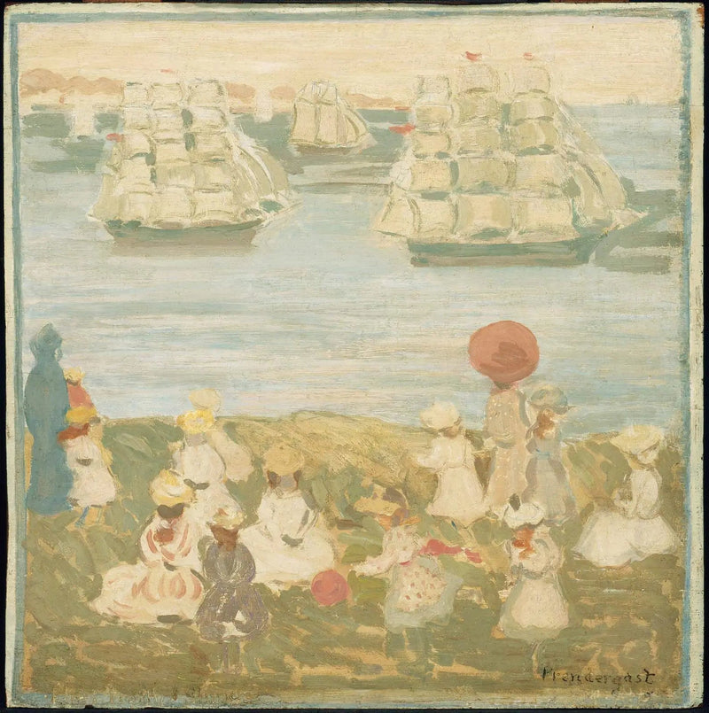 Os belos navios - Maurice Prendergast