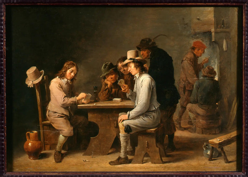 Os jogadores de cartas - David Teniers, o Jovem