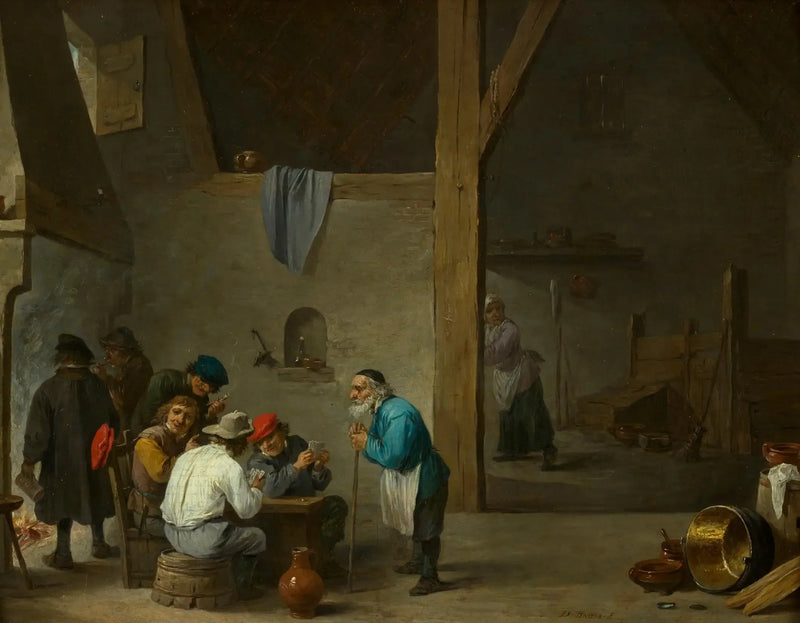 Os jogadores de cartas - David Teniers, o Jovem
