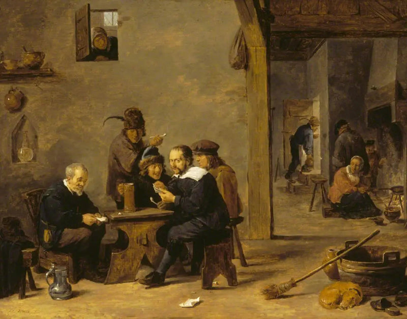 Os jogadores de cartas - David Teniers, o Jovem
