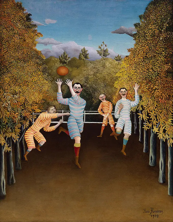 Os jogadores de futebol - Henri Rousseau