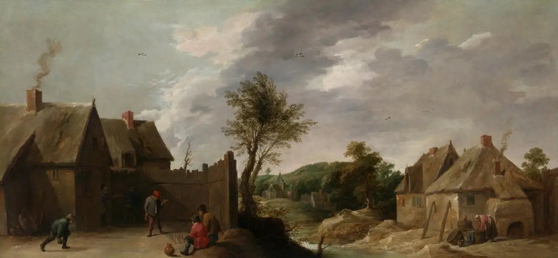 Os jogadores de boliche - David Teniers, o Jovem