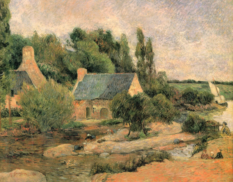 As Lavadeiras em Pont-Aven - Paul Gauguin