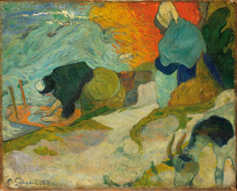 As Lavadeiras em Arles - Paul Gauguin