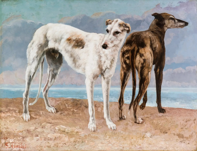 Os Galgos do Conde de Choiseul - Gustave Courbet