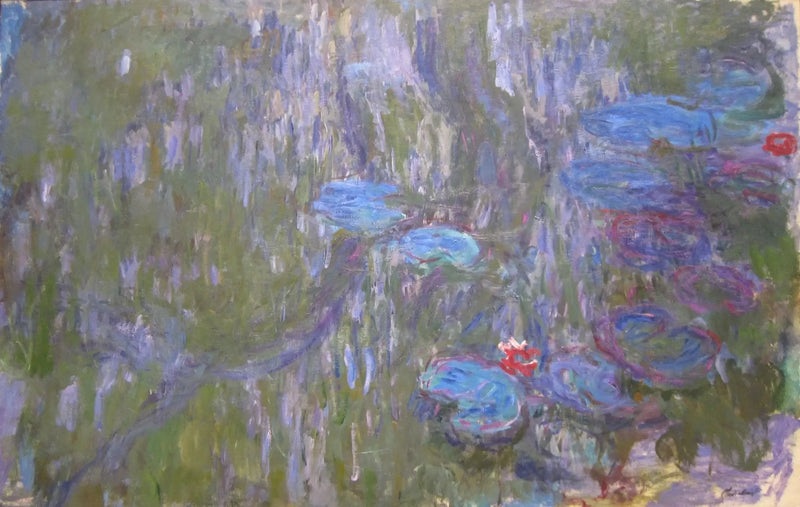 As lírios d'água, os reflexos dos salgueiros chorões - Claude Monet