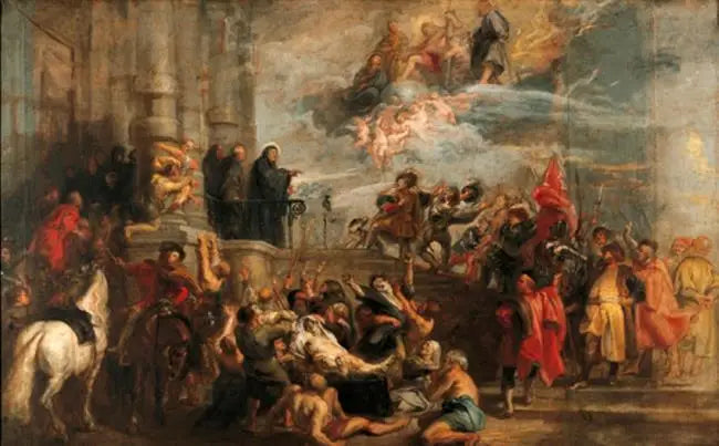 Os milagres de São Benpît - Peter Paul Rubens