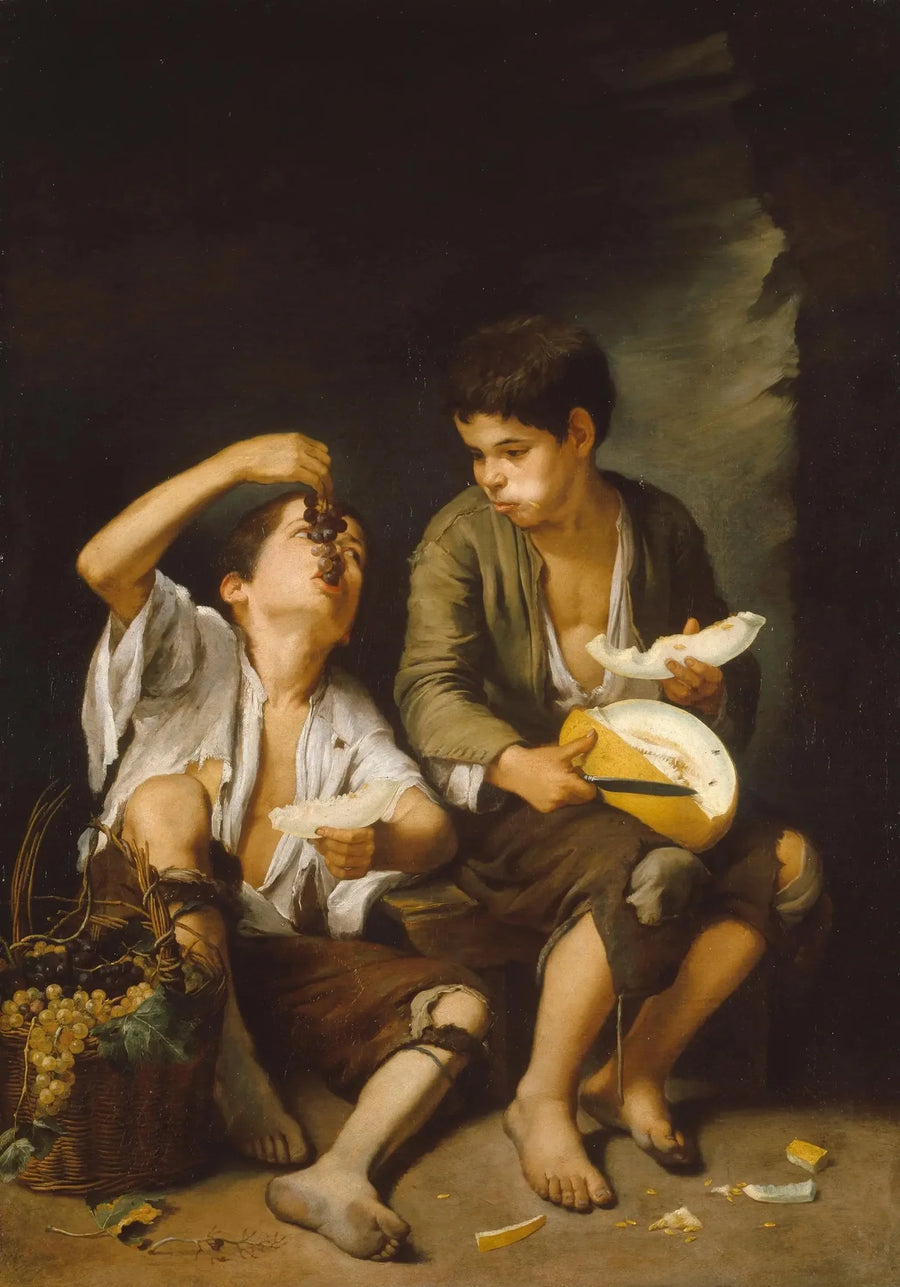 Os Comedores de Melão e Uva - Bartolomé Esteban Murillo
