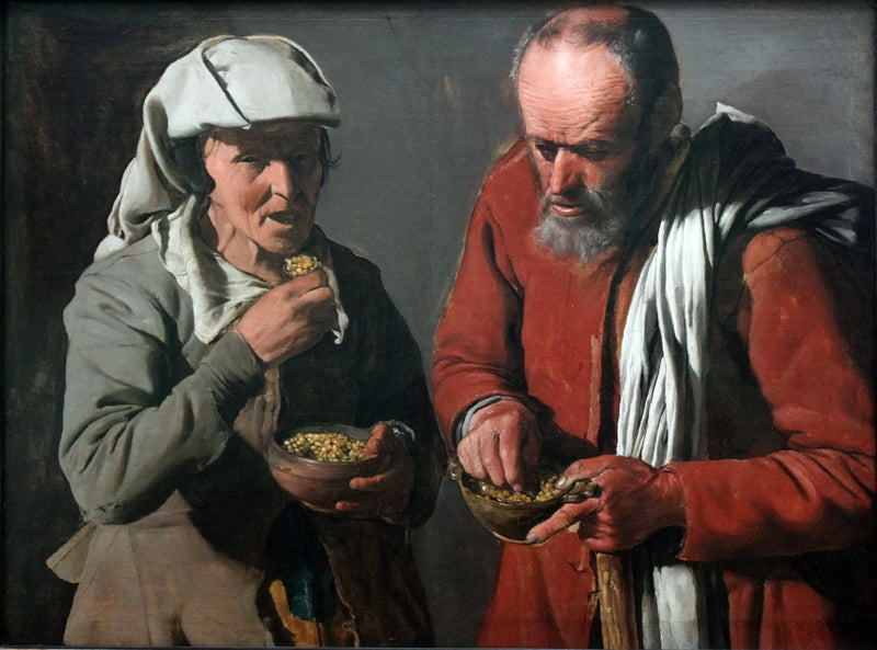 Os Comedores de Ervilha - Georges de La Tour
