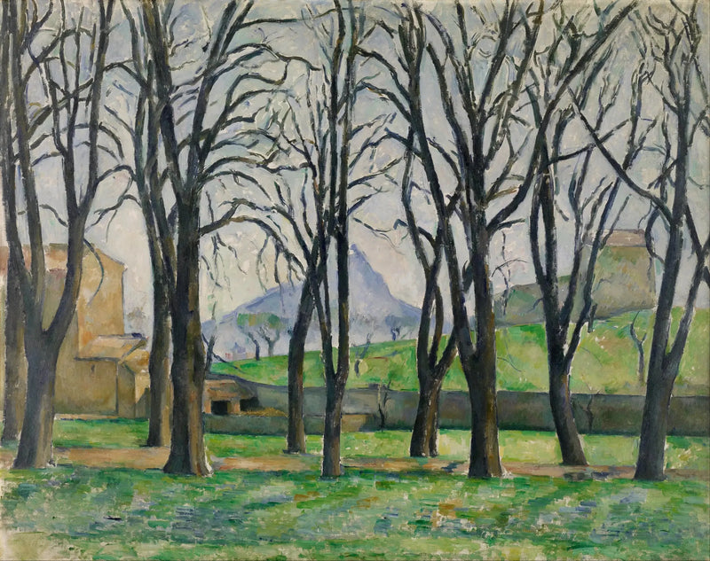 Os Castanheiros do Jas de Bouffan no inverno - Paul Cézanne