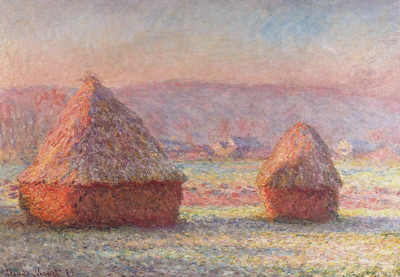 As Eiras, efeito de geada branca - Claude Monet