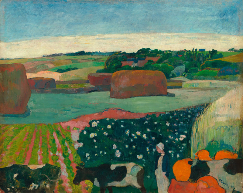 As moendas ou O campo de batatas - Paul Gauguin