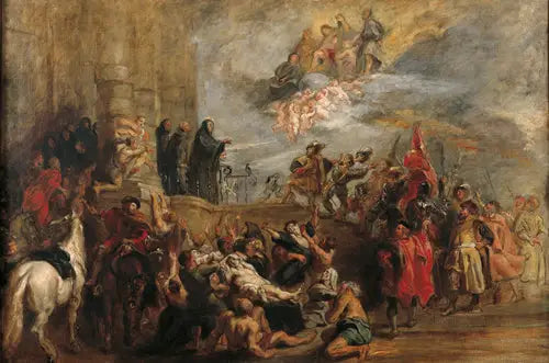 Os milagres de São Bento - Eugène Delacroix
