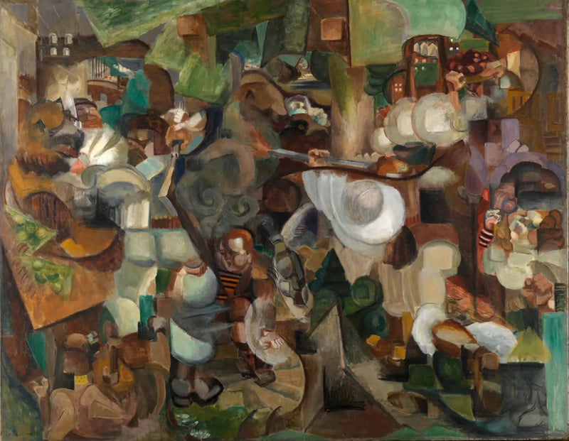 Os Montanheiros atacados por ursos - Henri Le Fauconnier