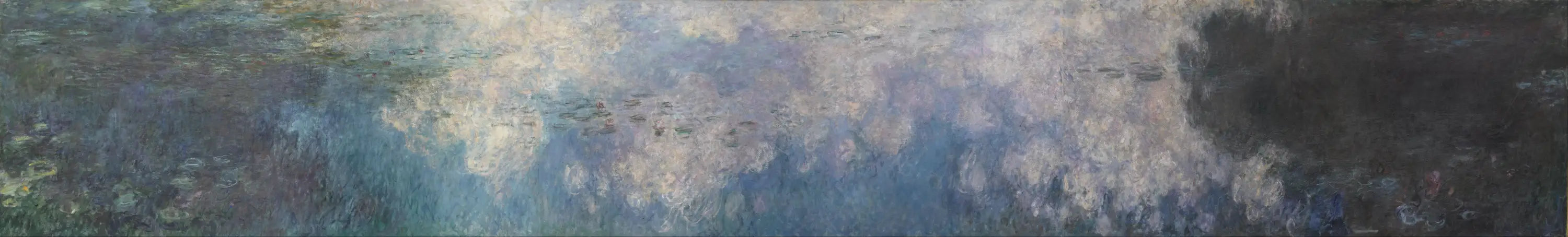 Reproduction du tableau « Les Nymphéas : Les Nuages - Claude Monet » par Alpha Reproduction en peinture à l’huile
