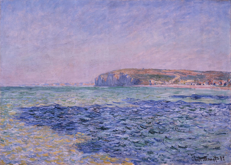 As sombras sobre o mar, os penhascos de Pourville - Claude Monet