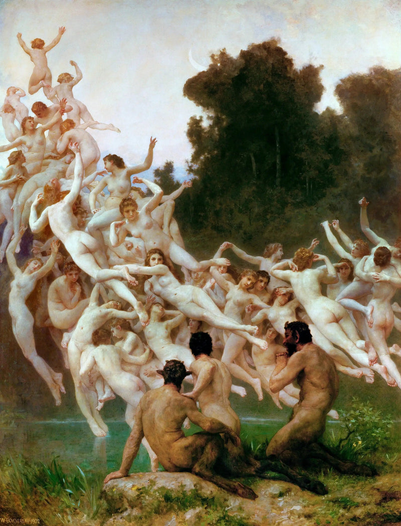 As Oréades - Bouguereau
