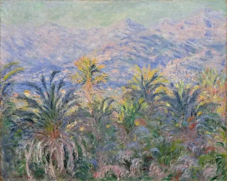 As palmeiras em Bordighera - Claude Monet