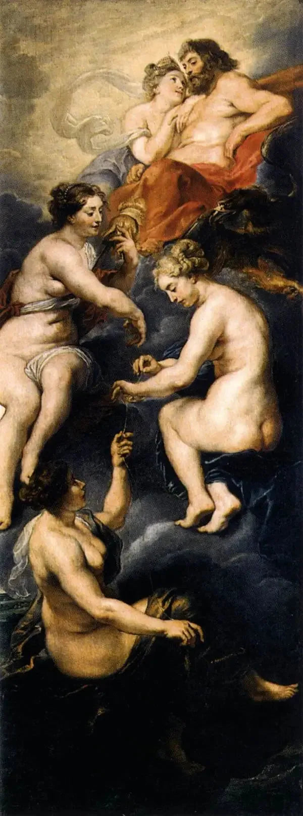 Les Parcs filant la destinée de Marie de Médicis - Peter Paul Rubens image 1 tableau peint à l’huile sur toile