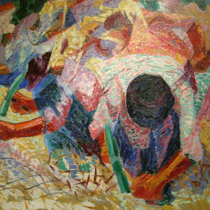 Os paralelepípedos de rua - Umberto Boccioni