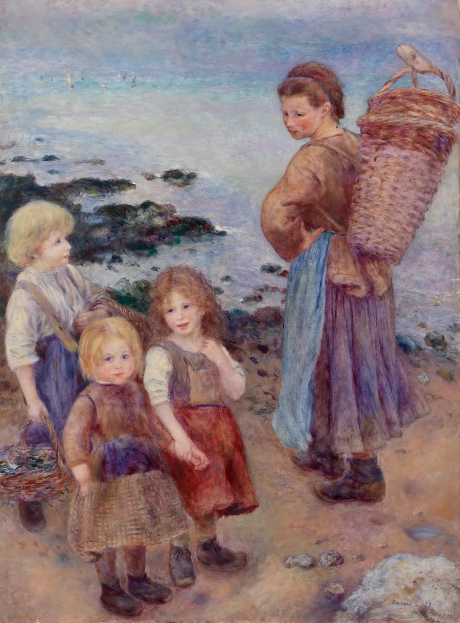 As apanhadoras de mexilhões em Berneval - Pierre-Auguste Renoir