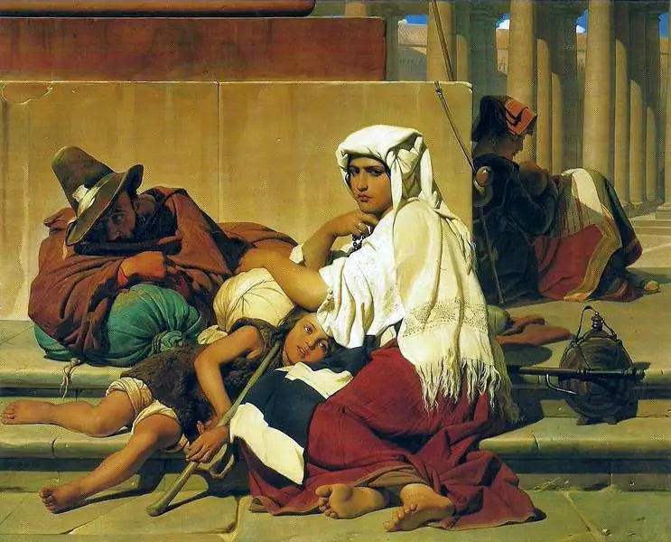Os peregrinos em Roma - Paul Delaroche