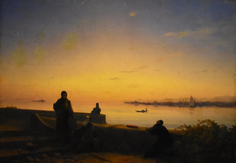Os Padres Mekhitaristas na ilha de San Lazzaro. Veneza - Ivan Aïvazovski