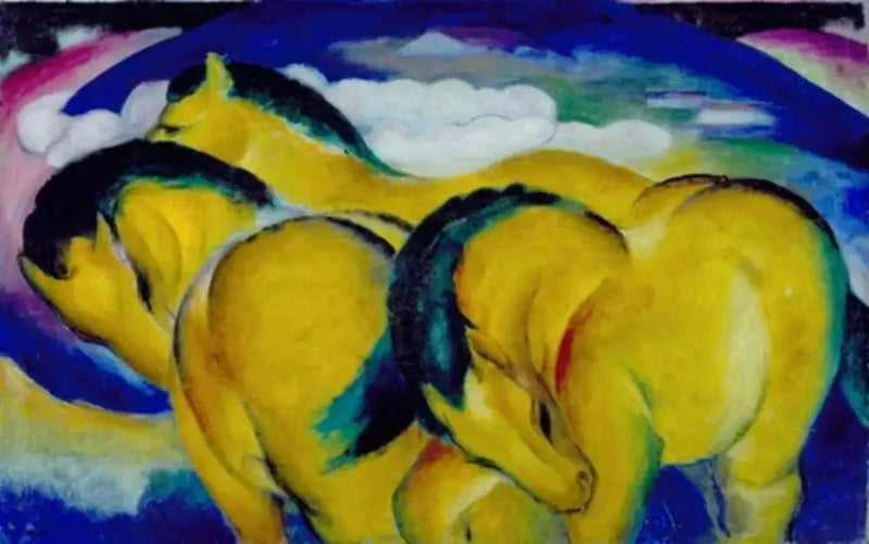 Os Pequenos Cavalos Amarelos - Franz Marc